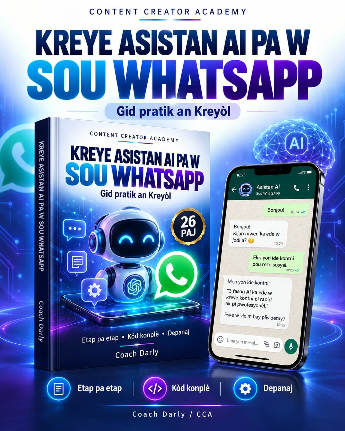 CCA lanse yon gid an Kreyòl pou kreye asistan AI sou WhatsApp